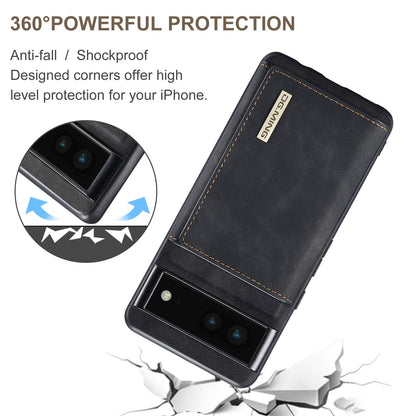 DG.MING M1 Series For Google Pixel 7 5G Magnetic 2-in-1 Wallet PC+TPU+PU Leather Phone Protective Case