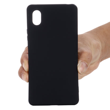For Sony Xperia Ace III Shockproof Soft Liquid Silicone Phone Case Wear-resistant Precise Cutouts Back Cover with Strap