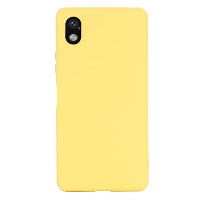 For Sony Xperia Ace III Shockproof Soft Liquid Silicone Phone Case Wear-resistant Precise Cutouts Back Cover with Strap