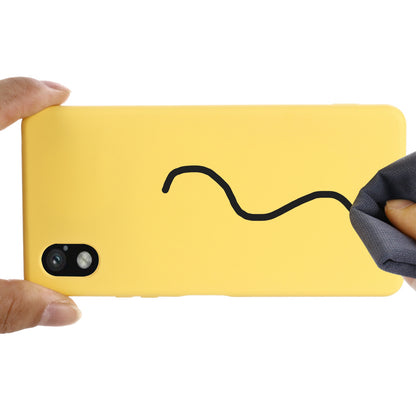 For Sony Xperia Ace III Shockproof Soft Liquid Silicone Phone Case Wear-resistant Precise Cutouts Back Cover with Strap