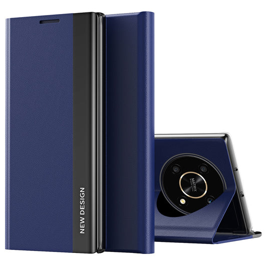 For Honor X9 5G/X30 5G/Magic4 Lite 5G Wear-resistant PU Leather Stand Function Case Magnetic Absorption Electroplating Anti-drop Cell Phone Cover