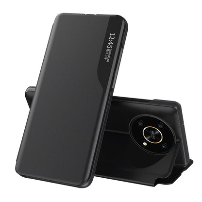 For Honor X9 5G/X30 5G/Magic4 Lite 5G Well-protected Magnetic Auto Closing Phone Case Clear View Window Stand Feature Leather Protective Shell