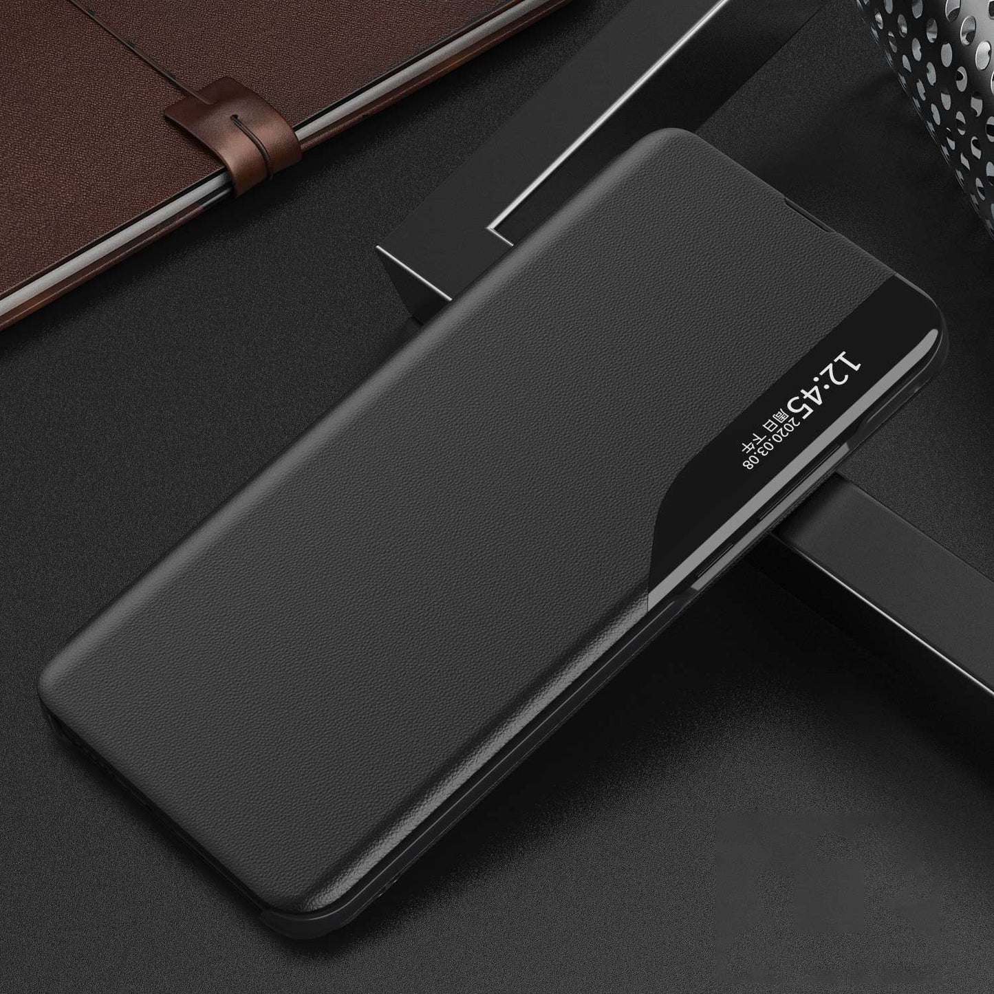 For Honor X9 5G/X30 5G/Magic4 Lite 5G Well-protected Magnetic Auto Closing Phone Case Clear View Window Stand Feature Leather Protective Shell