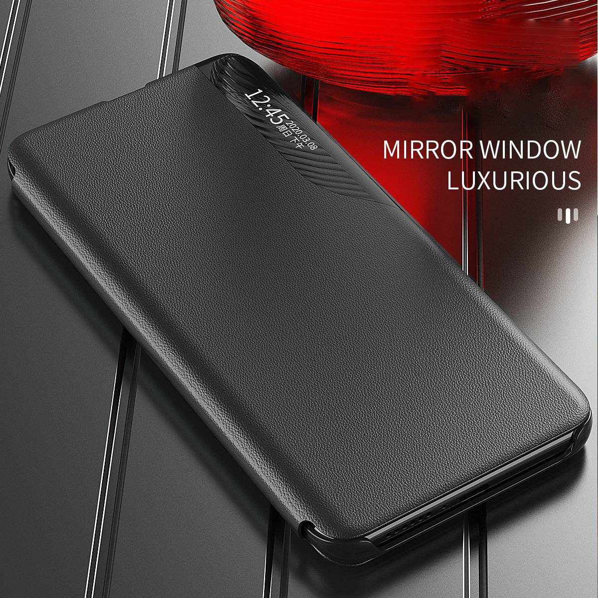 For Honor X9 5G/X30 5G/Magic4 Lite 5G Well-protected Magnetic Auto Closing Phone Case Clear View Window Stand Feature Leather Protective Shell