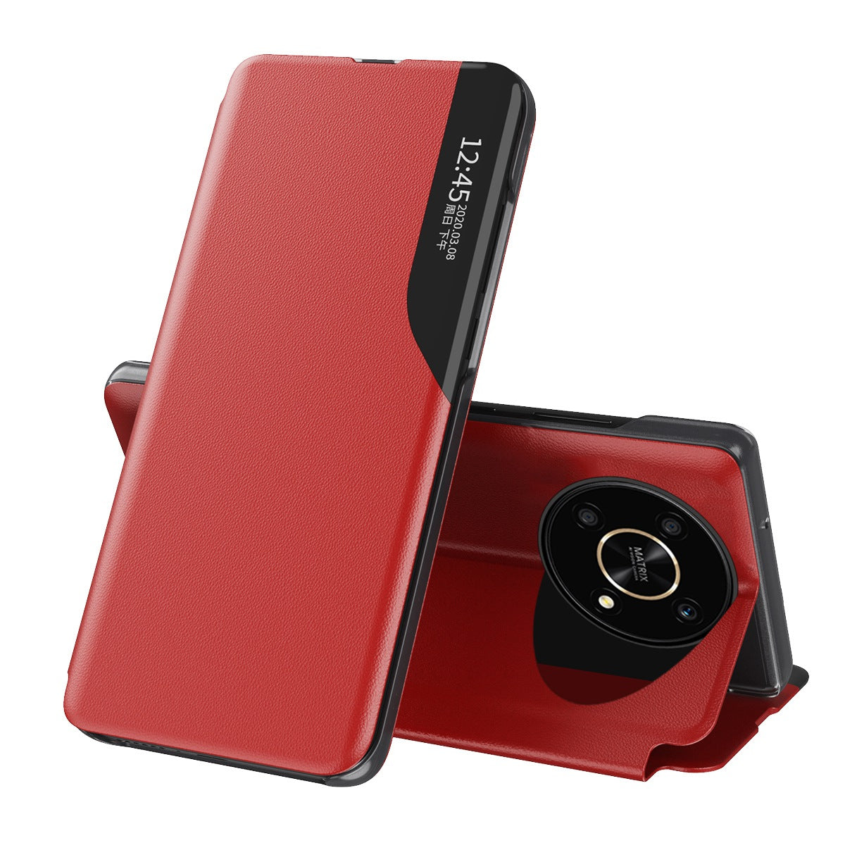 For Honor X9 5G/X30 5G/Magic4 Lite 5G Well-protected Magnetic Auto Closing Phone Case Clear View Window Stand Feature Leather Protective Shell