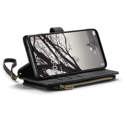 For Samsung Galaxy A53 5G CASEME C30 Series Anti-drop Phone Zipper Wallet Case PU Leather Multiple Card Slots Stand Flip Cover