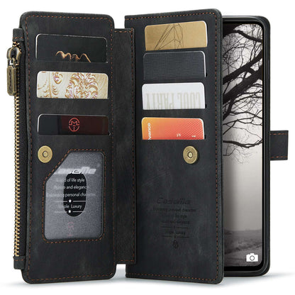 For Samsung Galaxy A53 5G CASEME C30 Series Anti-drop Phone Zipper Wallet Case PU Leather Multiple Card Slots Stand Flip Cover