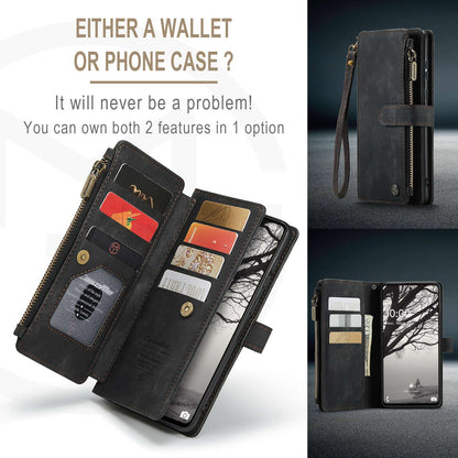 For Samsung Galaxy A53 5G CASEME C30 Series Anti-drop Phone Zipper Wallet Case PU Leather Multiple Card Slots Stand Flip Cover