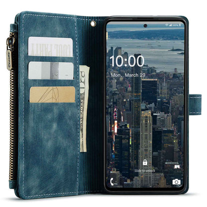 For Samsung Galaxy A53 5G CASEME C30 Series Anti-drop Phone Zipper Wallet Case PU Leather Multiple Card Slots Stand Flip Cover