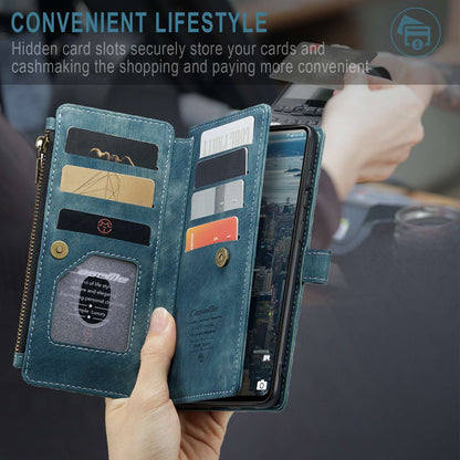 For Samsung Galaxy A53 5G CASEME C30 Series Anti-drop Phone Zipper Wallet Case PU Leather Multiple Card Slots Stand Flip Cover