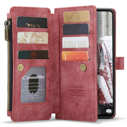 For Samsung Galaxy A53 5G CASEME C30 Series Anti-drop Phone Zipper Wallet Case PU Leather Multiple Card Slots Stand Flip Cover