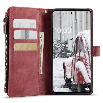 For Samsung Galaxy A53 5G CASEME C30 Series Anti-drop Phone Zipper Wallet Case PU Leather Multiple Card Slots Stand Flip Cover