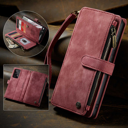 For Samsung Galaxy A53 5G CASEME C30 Series Anti-drop Phone Zipper Wallet Case PU Leather Multiple Card Slots Stand Flip Cover