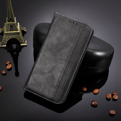 Retro Texture PU Leather Case for Oukitel WP16, Magnetic Auto-absorbed Shockproof Phone Cover with Stand Wallet
