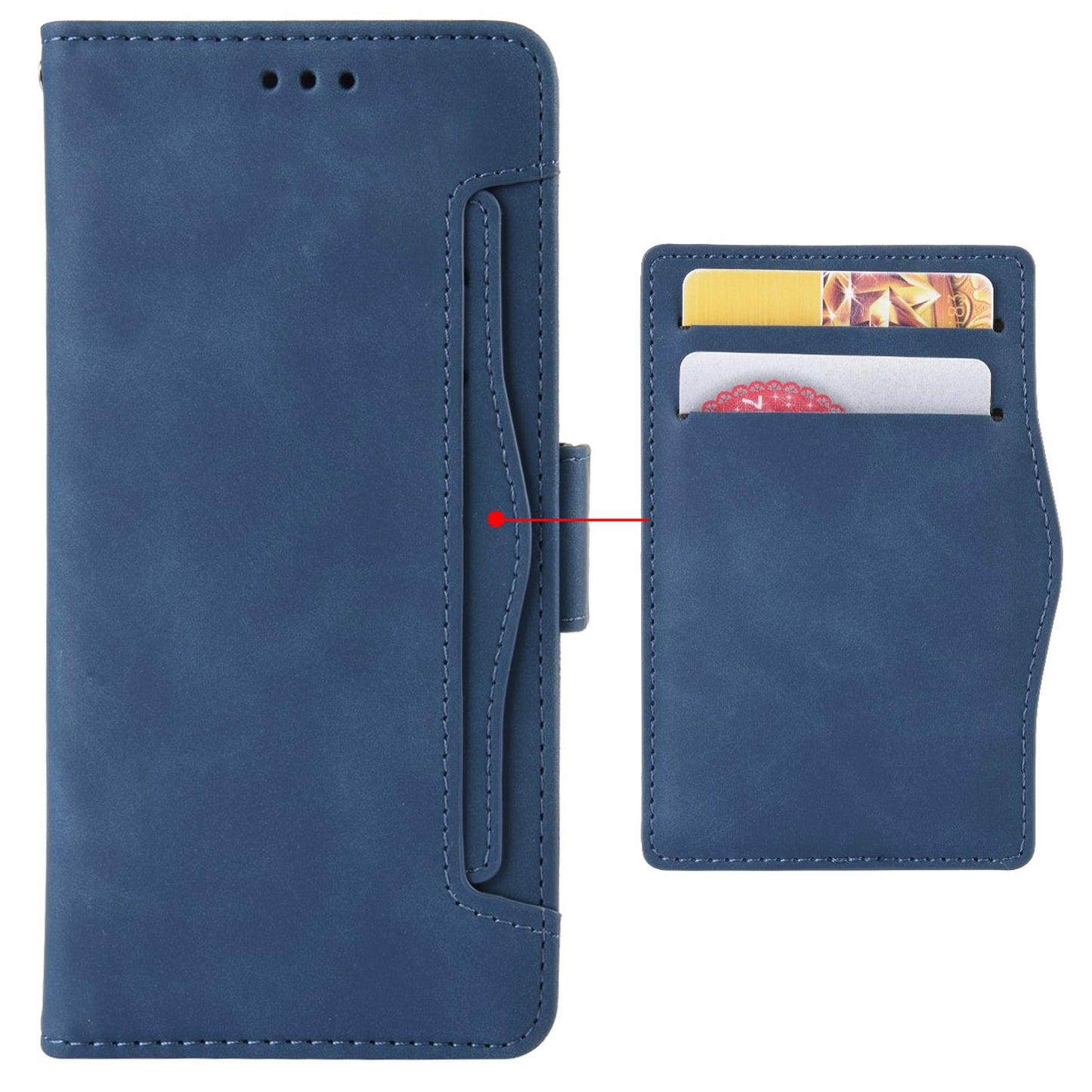 For Infinix Hot 12i 4G Multiple Card Slots PU Leather Cover Double Magnetic Clasp Full-protection Phone Stand Wallet Case