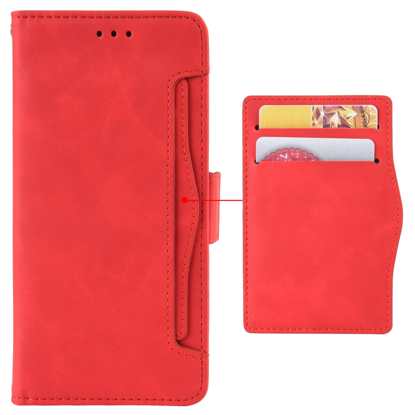 For Infinix Hot 12 Play 4G Anti-scratch Phone Flip Case with Multiple Card Slots PU Leather Phone Cover Double Magnetic Clasp Stand Wallet Case