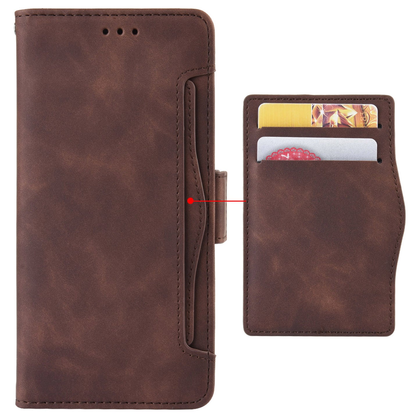 For Infinix Hot 12 Play 4G Anti-scratch Phone Flip Case with Multiple Card Slots PU Leather Phone Cover Double Magnetic Clasp Stand Wallet Case