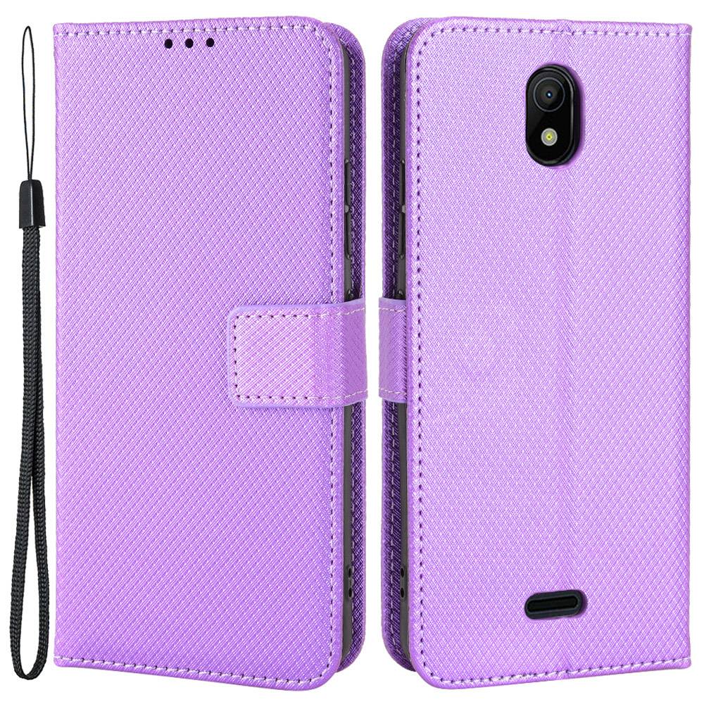 For Nokia C100 4G Diamond Texture Stand Wallet Phone Case PU Leather + TPU Full Protection Cover