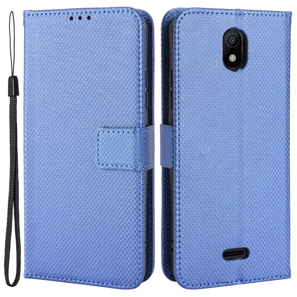 For Nokia C100 4G Diamond Texture Stand Wallet Phone Case PU Leather + TPU Full Protection Cover