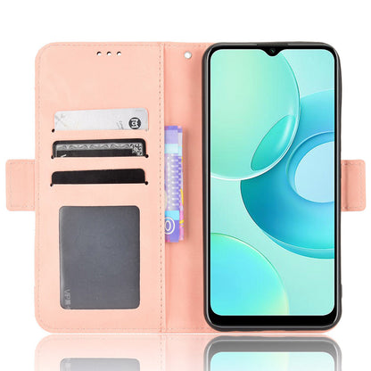 Multiple Card Slots Phone Case for Wiko T10 4G, Double Magnetic Clasp PU Leather Stand Wallet Protective Cover