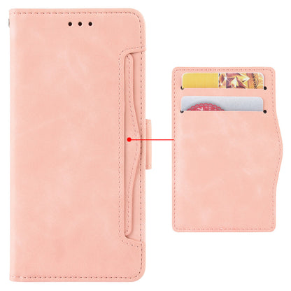 Multiple Card Slots Phone Case for Wiko T10 4G, Double Magnetic Clasp PU Leather Stand Wallet Protective Cover