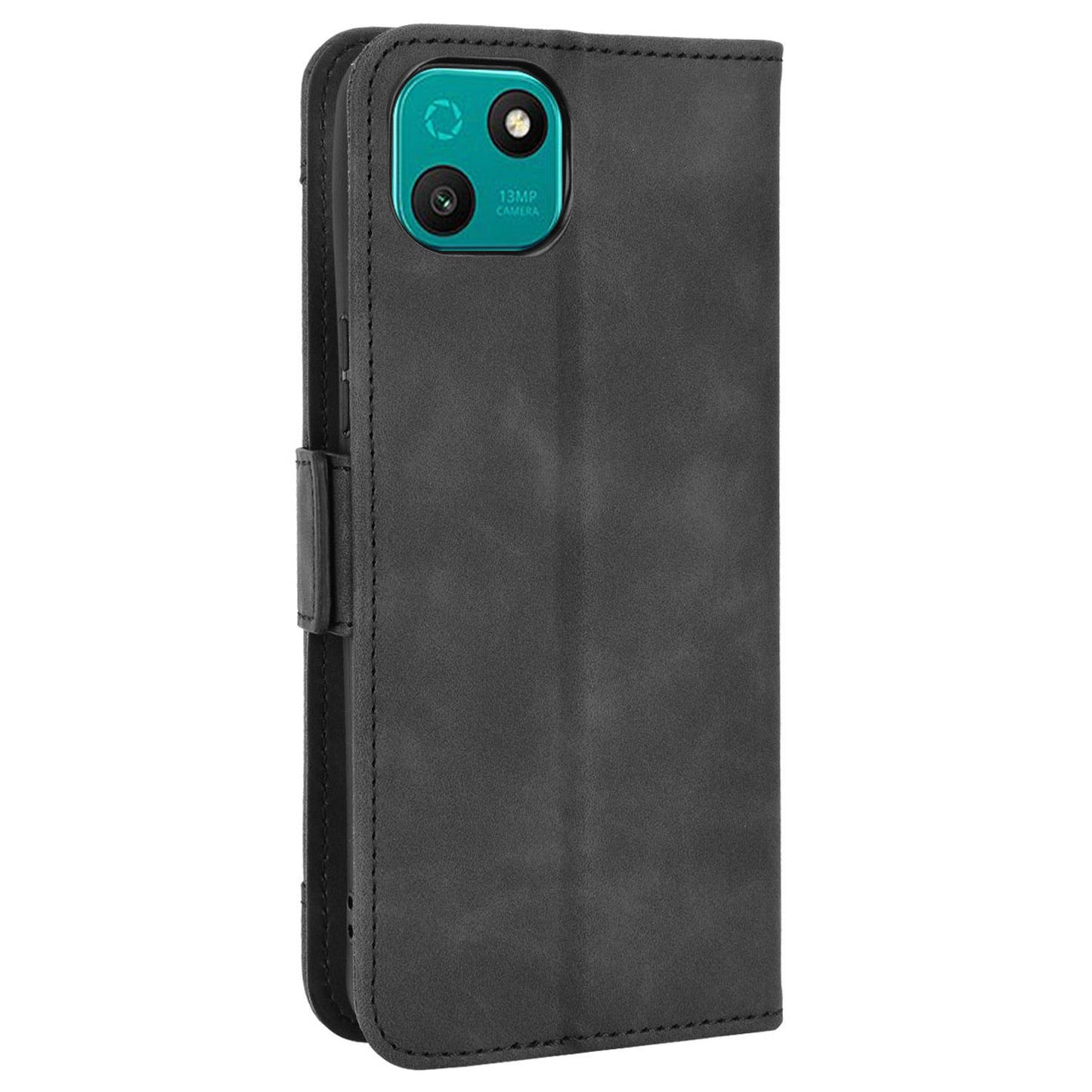 Multiple Card Slots Phone Case for Wiko T10 4G, Double Magnetic Clasp PU Leather Stand Wallet Protective Cover