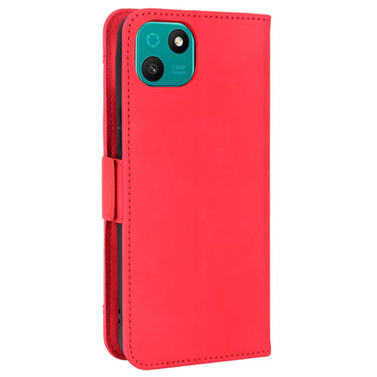 Multiple Card Slots Phone Case for Wiko T10 4G, Double Magnetic Clasp PU Leather Stand Wallet Protective Cover