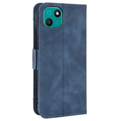 Multiple Card Slots Phone Case for Wiko T10 4G, Double Magnetic Clasp PU Leather Stand Wallet Protective Cover