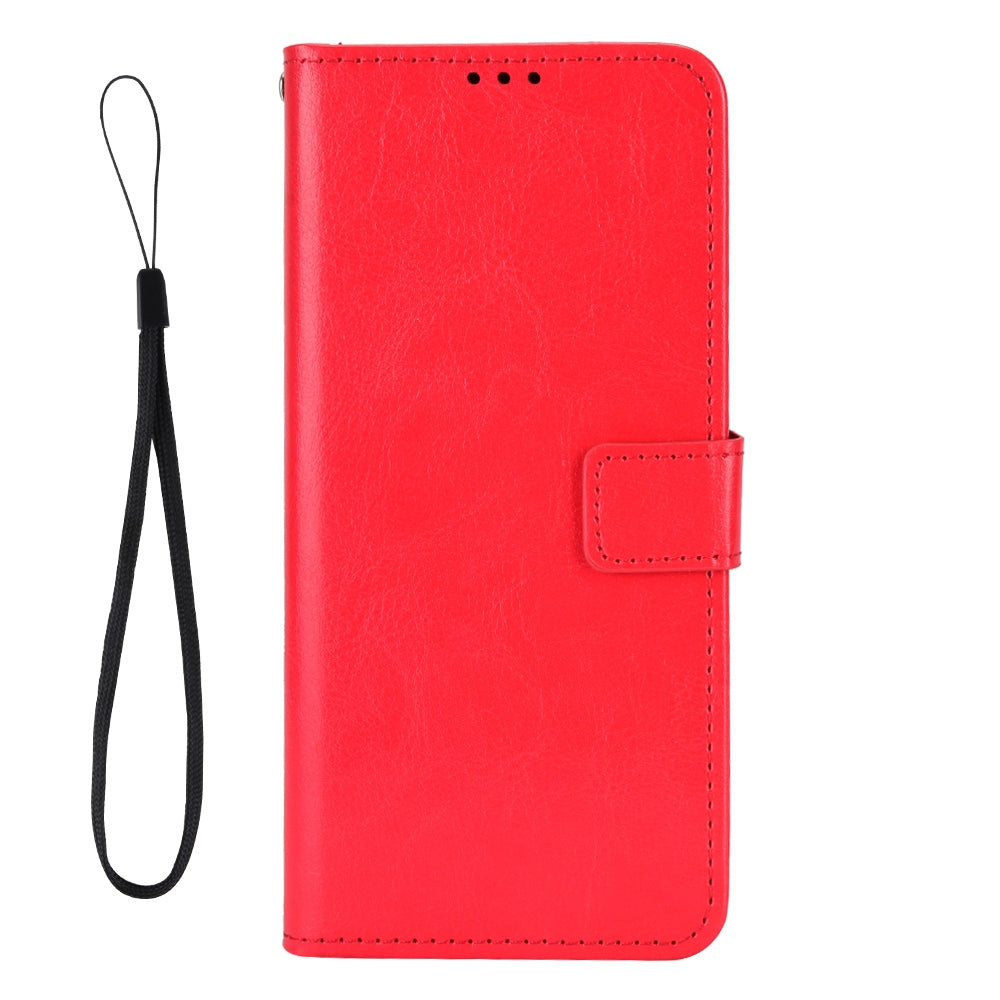 For Wiko T10 4G Phone Stand Wallet Case Crazy Horse Texture PU Leather Cover Protective Shell