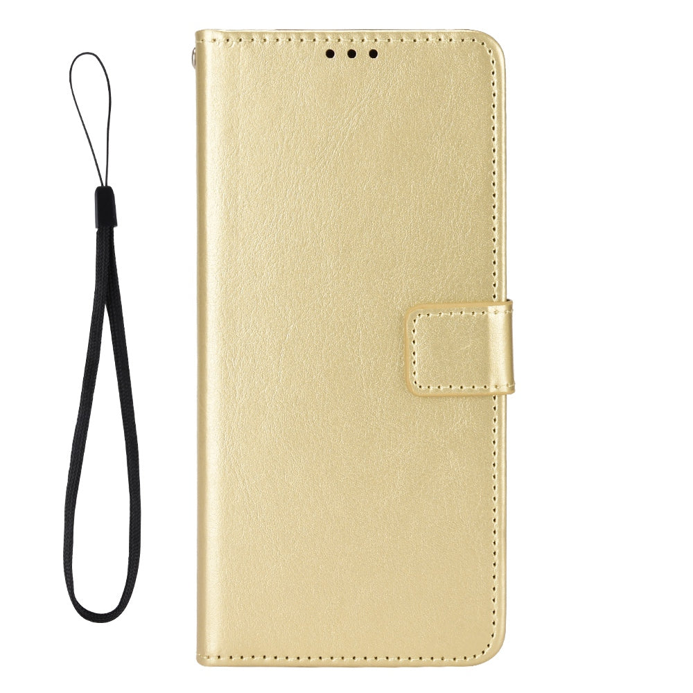 For Wiko T10 4G Phone Stand Wallet Case Crazy Horse Texture PU Leather Cover Protective Shell