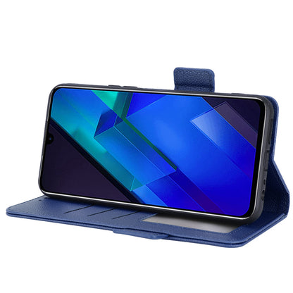 For Infinix Note 12 4G X663, X663C, X663D PU Leather Litchi Texture Phone Case Stand Function Dual Magnetic Clasp Flip Wallet Cover