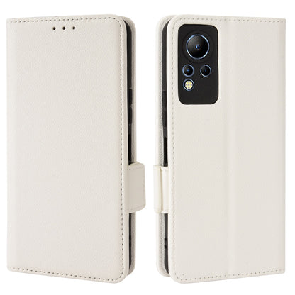 For Infinix Note 12 4G X663, X663C, X663D PU Leather Litchi Texture Phone Case Stand Function Dual Magnetic Clasp Flip Wallet Cover