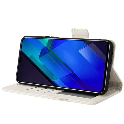 For Infinix Note 12 4G X663, X663C, X663D PU Leather Litchi Texture Phone Case Stand Function Dual Magnetic Clasp Flip Wallet Cover