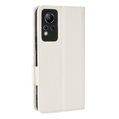 For Infinix Note 12 4G X663, X663C, X663D PU Leather Litchi Texture Phone Case Stand Function Dual Magnetic Clasp Flip Wallet Cover