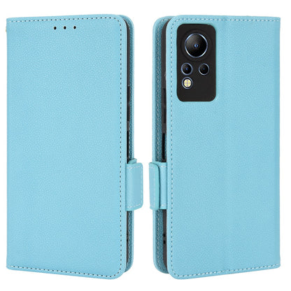For Infinix Note 12 4G X663, X663C, X663D PU Leather Litchi Texture Phone Case Stand Function Dual Magnetic Clasp Flip Wallet Cover
