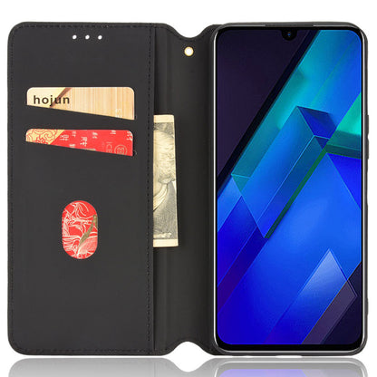 For Infinix Note 12 4G X663, X663C, X663D Imprinted Rhombus Pattern Wallet Design Flip Case PU Leather Magnetic Auto-absorbed Stand Cover