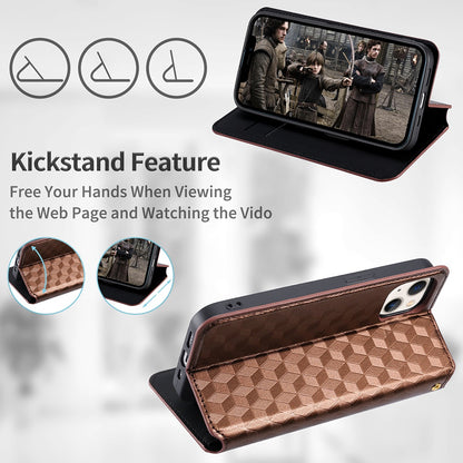 For Infinix Note 12 4G X663, X663C, X663D Imprinted Rhombus Pattern Wallet Design Flip Case PU Leather Magnetic Auto-absorbed Stand Cover