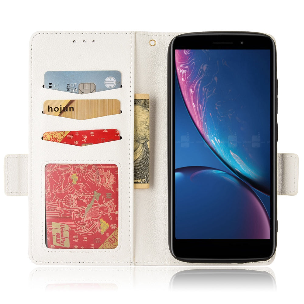 For Hot Pepper Serrano 3 PU Leather Secure Dual Magnetic Clasp Case Litchi Texture Stand Shockproof Flip Wallet Cover