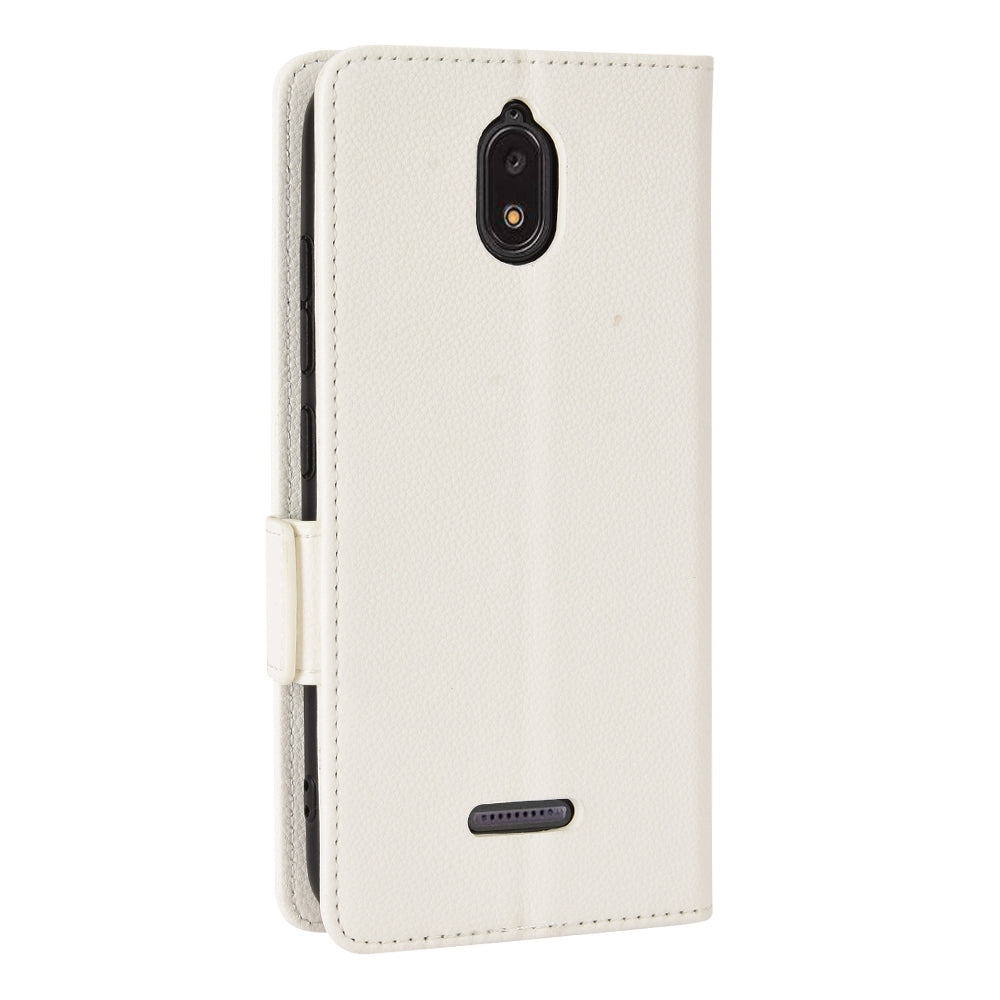 For Hot Pepper Serrano 3 PU Leather Secure Dual Magnetic Clasp Case Litchi Texture Stand Shockproof Flip Wallet Cover