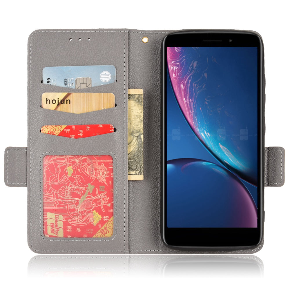 For Hot Pepper Serrano 3 PU Leather Secure Dual Magnetic Clasp Case Litchi Texture Stand Shockproof Flip Wallet Cover