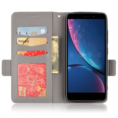 For Hot Pepper Serrano 3 PU Leather Secure Dual Magnetic Clasp Case Litchi Texture Stand Shockproof Flip Wallet Cover