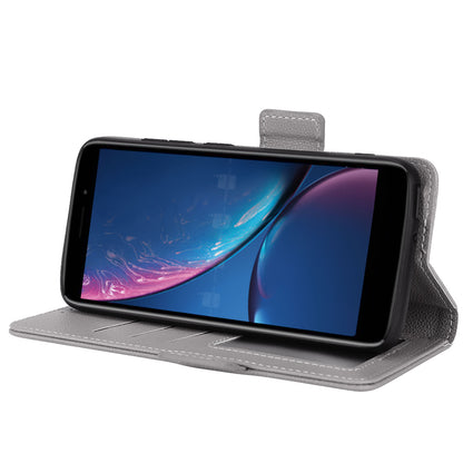 For Hot Pepper Serrano 3 PU Leather Secure Dual Magnetic Clasp Case Litchi Texture Stand Shockproof Flip Wallet Cover