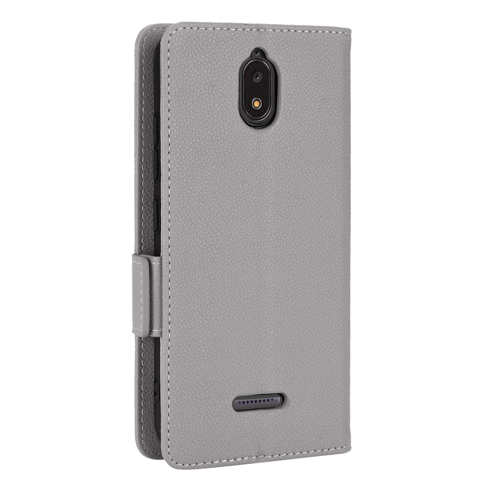 For Hot Pepper Serrano 3 PU Leather Secure Dual Magnetic Clasp Case Litchi Texture Stand Shockproof Flip Wallet Cover
