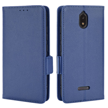 For Hot Pepper Serrano 3 PU Leather Secure Dual Magnetic Clasp Case Litchi Texture Stand Shockproof Flip Wallet Cover