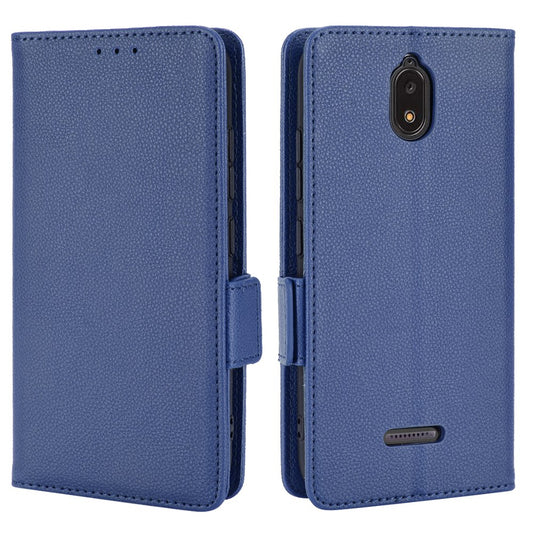 For Hot Pepper Serrano 3 PU Leather Secure Dual Magnetic Clasp Case Litchi Texture Stand Shockproof Flip Wallet Cover