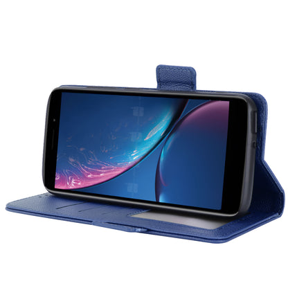 For Hot Pepper Serrano 3 PU Leather Secure Dual Magnetic Clasp Case Litchi Texture Stand Shockproof Flip Wallet Cover