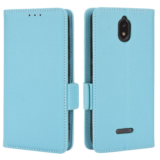 For Hot Pepper Serrano 3 PU Leather Secure Dual Magnetic Clasp Case Litchi Texture Stand Shockproof Flip Wallet Cover