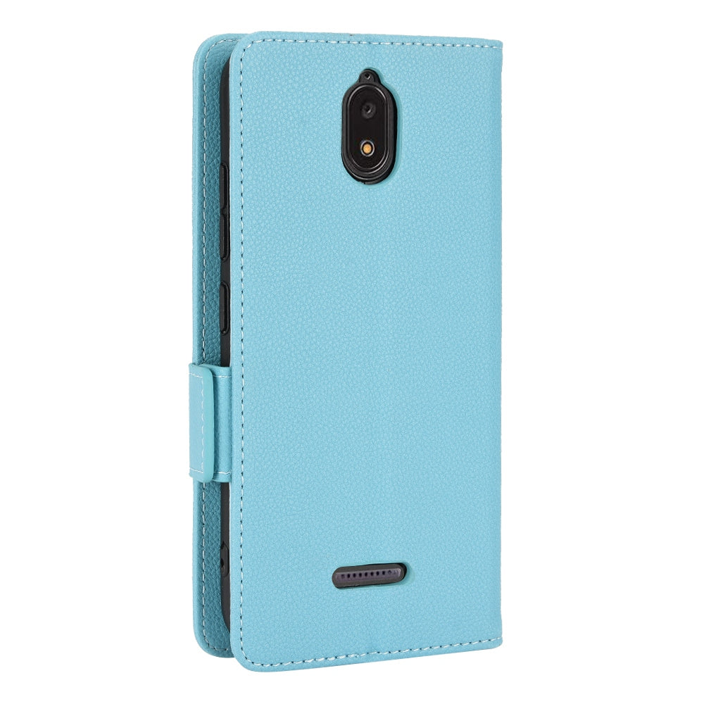 For Hot Pepper Serrano 3 PU Leather Secure Dual Magnetic Clasp Case Litchi Texture Stand Shockproof Flip Wallet Cover