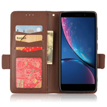 For Hot Pepper Serrano 3 PU Leather Secure Dual Magnetic Clasp Case Litchi Texture Stand Shockproof Flip Wallet Cover