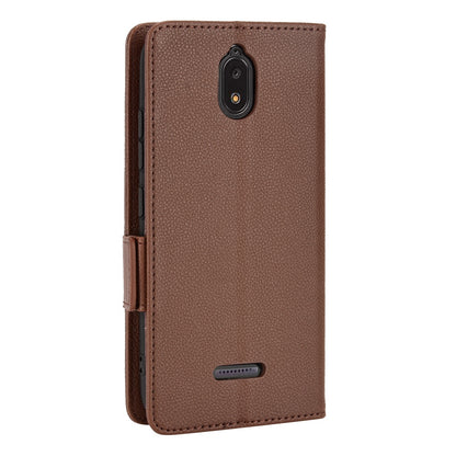 For Hot Pepper Serrano 3 PU Leather Secure Dual Magnetic Clasp Case Litchi Texture Stand Shockproof Flip Wallet Cover